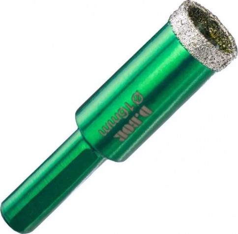 Алмазная коронка для мокрого сверления D.BOR CERAMIC-WET 16*65 мм [D-CER-W-016-00]