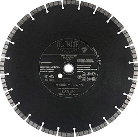 Алмазный диск универсальный D.BOR Premium TS-11 400х25.4 мм [D-P-TS-11-0400-025]