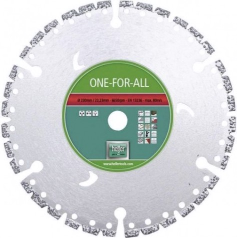 Алмазный диск универсальный Heller one for all, 230х22,23 мм [TD28680]