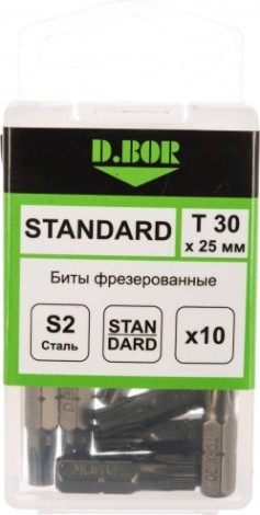 Бита для заворачивания D.BOR TORX 30, 25 мм (арт. d-t30-025-010) (10 шт.) [D06-DT30025010]