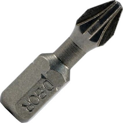 Бита фрезерованная D.BOR PZ1, 25 мм TORSION (D-T-PZ01-025-010) [D05-DTPZ01025010]