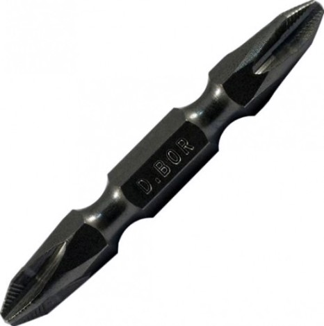 Бита намагниченная двухстор. D.BOR MAGNETIC PH2 х PH2 50 мм TORSION (D-MA-P2P2-050-010) [D12-DMAP2P2050010]
