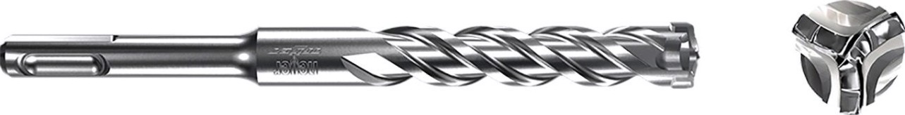 Бур SDS-plus Heller trijet 10х550х600 мм по бетону [TD26765]