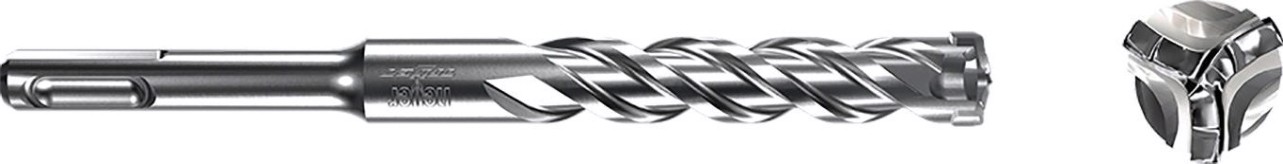 Бур SDS-plus Heller trijet 5,5х100х160 мм по бетону [TD26743]