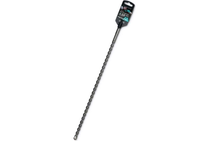 Бур SDS-plus METALLICA Optima 10х460/400 мм по бетону напайка с центром, 2 спирали [904336]