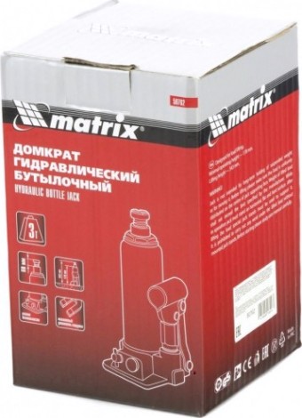Домкрат бутылочный MATRIX 3 тонны (178–343 мм) 50762 [50762]