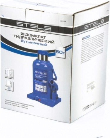 Домкрат бутылочный STELS 50 тонн (280–450 мм) 51171 [51171]