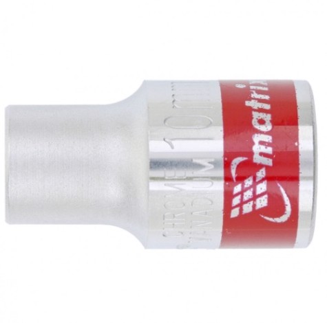 Головка шестигранная с посадкой 1/2" MATRIX 13110 10 мм, CrV