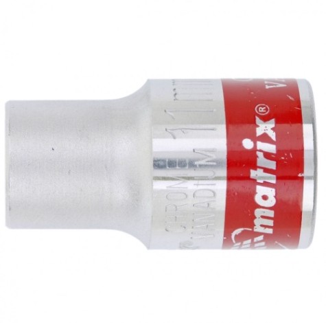 Головка шестигранная с посадкой 1/2" MATRIX 13111 11 мм, CrV
