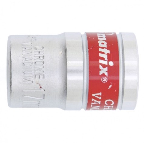 Головка шестигранная с посадкой 1/2" MATRIX 13117 17 мм, CrV