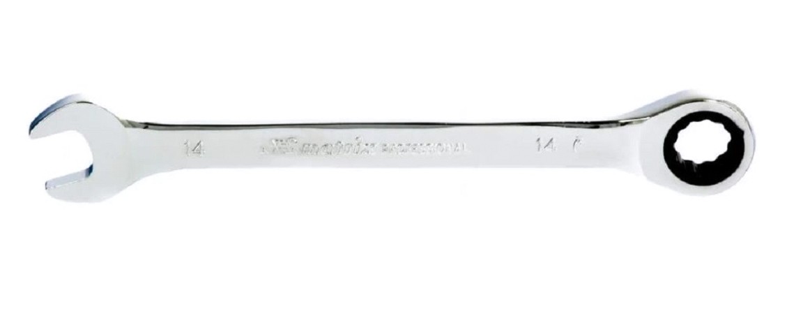 Ключ комбинированный трещоточный MATRIX 14807 14мм, CrV