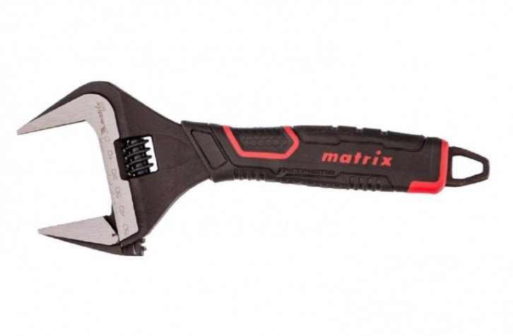 Ключ разводной MATRIX 15578 тонкие губки, фосфатированный, 250 мм CrV, PRO