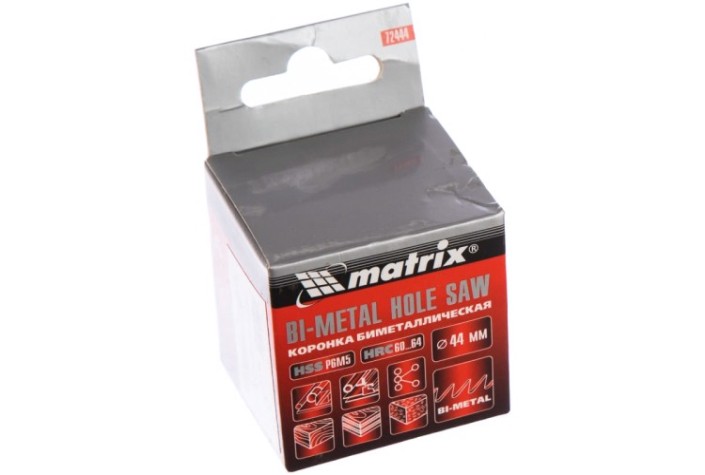 Коронка биметаллическая MATRIX BIMETAL 44 мм [72444]