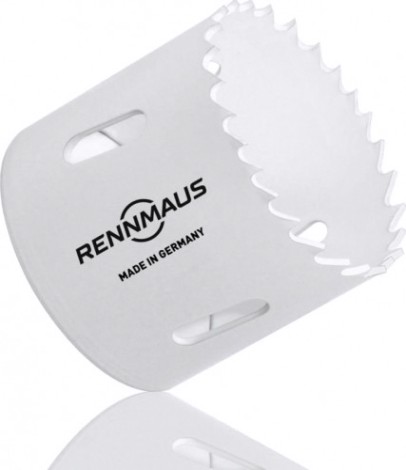 Коронка биметаллическая RENNMAUS 38 мм крупный зуб RMG038 по дереву и металлу bi-metall hss [4038760001]