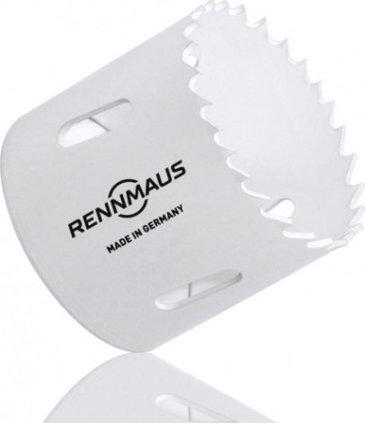 Коронка биметаллическая RENNMAUS 48 мм крупный зуб RMG048 по дереву и металлу bi-metall hss [4048760001]
