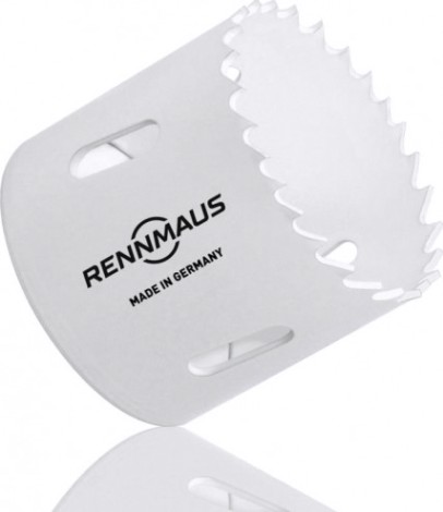 Коронка биметаллическая RENNMAUS 58 мм крупный зуб RMG058 по дереву и металлу bi-metall hss [4058760001]