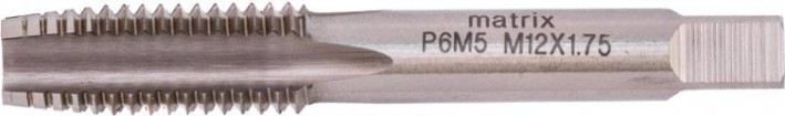 Метчик ручной MATRIX М12 х 1,75 мм, Р6М5 76696 [76696]