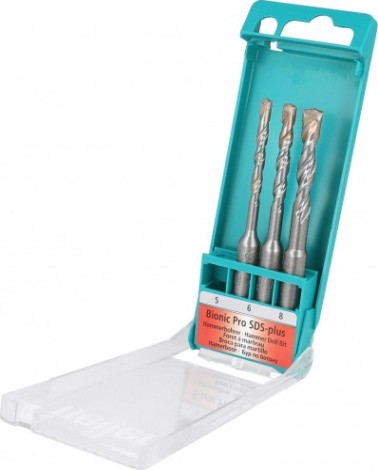 Набор буров HELLER по бетону sds-plus bionic pro: 5, 6, 8x110 мм (3 пр.) [TD17748]