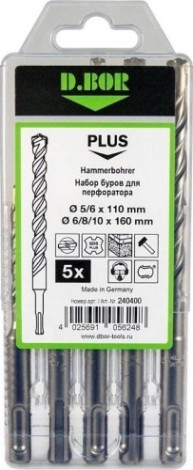 Набор буров SDS-plus D.BOR 5 предметов 240400 [61140]