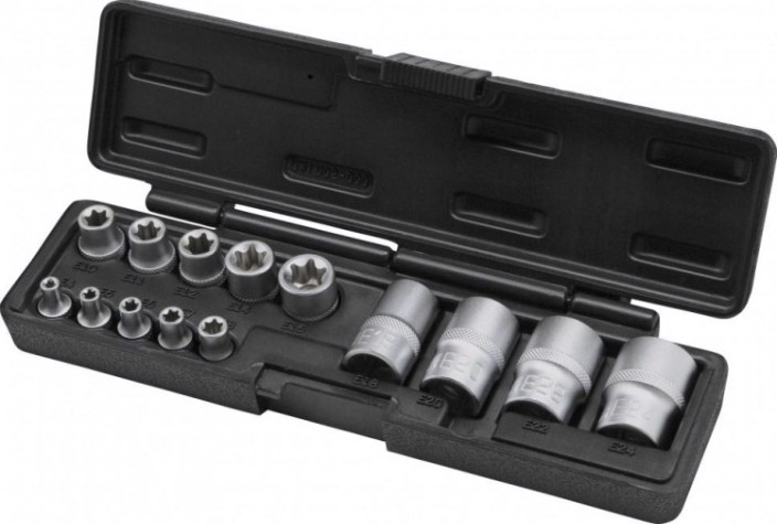 Набор головок TORX 1/4" 3/8" 1/2" STELS 14 предметов 13675 [13675]