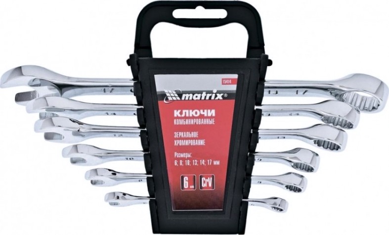 Набор ключей комбинированных MATRIX 15414 6 предметов