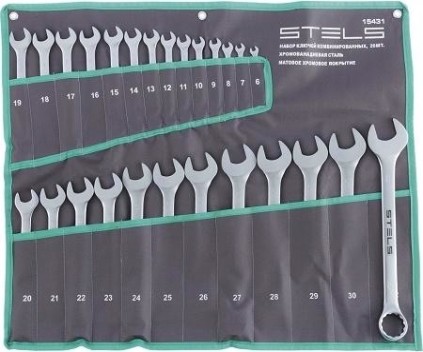 Набор ключей комбинированных STELS 15431 26 предметов
