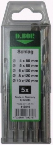 Набор сверл по бетону D.BOR 419010 Schlag [62974]