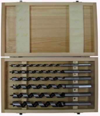 Набор сверл по дереву D.BOR винтовые, Lewis (10 - 12 - 14 - 16 - 18 - 20 х 230 мм.) 6 шт. [W-011-183306306D]