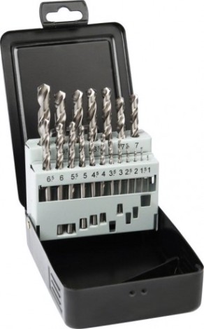 Набор сверл по металлу D.BOR HSS-G 19 шт. шлифованные, din 338 (1-10х0,5 мм) [D-TD-338-HSS-MS1-19]