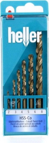 Набор сверл по металлу HELLER hss-co din 338 rn ø 2/3…7/8 мм (6 пр.) [TD17735]