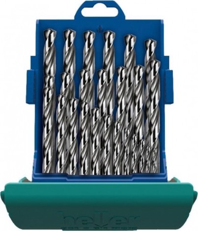 Набор сверл по металлу HELLER hss-g super din 338 rn ø 1/1.5/2/2.5…12/12.5/13 (25 пр.) [TD21964]