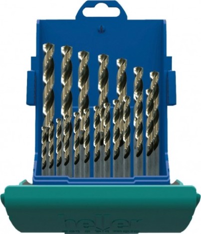 Набор сверл по металлу HELLER hss-g turbo ø 1/1.5/2…9/9.5/10 (19 пр.) [TD28892]