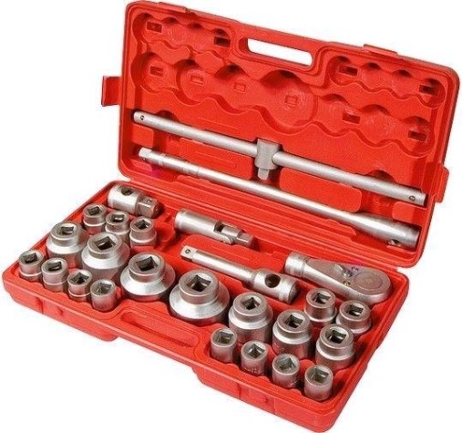 Набор торцевых головок 6 гранные, 3/4" MATRIX 21-65 мм, 26 предметов, 13539 [13539]