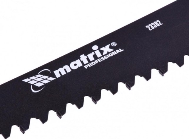 Ножовка по пенобетону MATRIX 700 мм, защ.покр., твердосплавные напайки на зубья [23382]