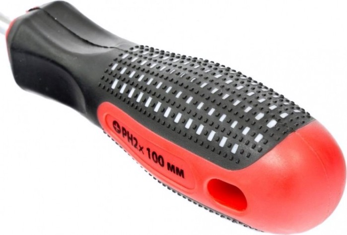 Отвертка крестовая Fusion MATRIX Anti-Slip PH2х100 мм, CrV, 3-х компонентная рукоятка [11441]