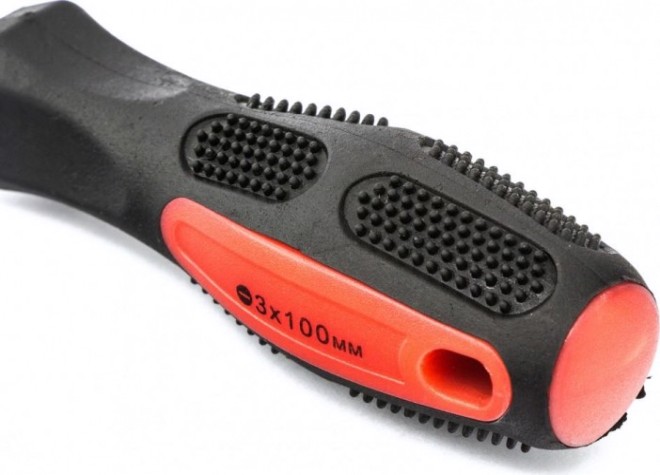 Отвертка шлицевая MATRIX Anti-Slip 3.0 х 100 мм [12208]
