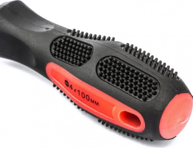 Отвертка шлицевая MATRIX Anti-Slip 4.0 х 100 мм [12210]