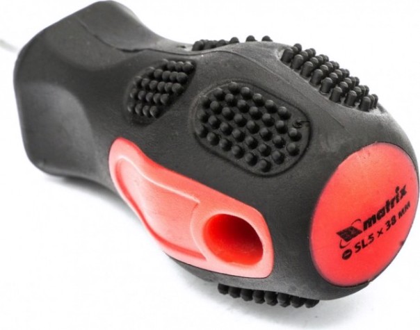 Отвертка шлицевая MATRIX Anti-Slip 5.0 х 38 мм [12202]