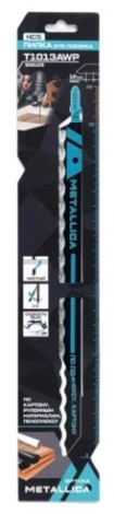 Пилки для мягких материалов METALLICA Optima T1013AWP 250/225мм, HCS-волн. нож, пеноплекс/гофрокарт/рези [908129]