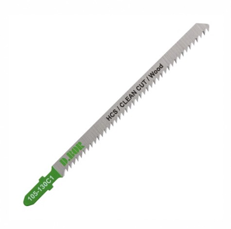 Пилки по дереву D.BOR 105/130*2,5 мм HCS / CLEAN CUT / Wood (3101-L) (5 шт.) [D-105-130C1-05]