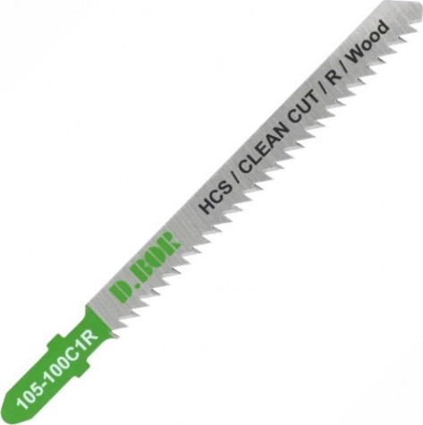 Пилки по дереву D.BOR 75/100*2,5 мм HCS / CLEAN CUT / R Wood (T101BR/3102) (5 шт.) [D-105-100C1R-05]
