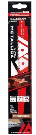 Полотна для сабельных пил METALLICA Ultra S1156XHM 225/205мм шаг 3-4мм, TCT-тв. спл., по ЦСП/ДСП/дере [908426]