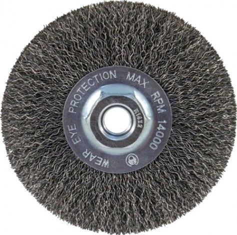 Щетка обдирочная для УШМ D.BOR круглая METAL Standard D-100 мм М14 гофрированная (арт. D20-MS-100-M14-030) [D20-MS-100-M14-030]