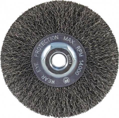Щетка обдирочная для УШМ D.BOR круглая METAL Standard D-115 мм М14 гофрированная (арт. D20-MS-115-M14-030) [D20-MS-115-M14-030]