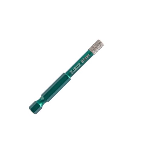 Сверло алмазное D.BOR KERAMOGRANIT-DRY 8х80 мм, HEX (¼") [D-KG-D-DDC3-008]