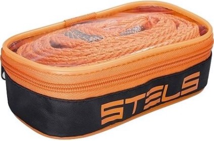 Трос буксировочный STELS 5,0 т 5 м 2 крюка, сумка на молнии [54381]
