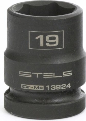 Ударная головка шестигранная с посадкой 1/2" STELS 13924 19 мм