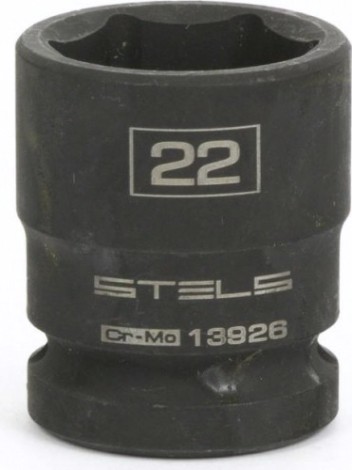 Ударная головка шестигранная с посадкой 1/2" STELS 13926 22 мм
