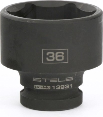 Ударная головка шестигранная с посадкой 1/2" STELS 13931 36 мм