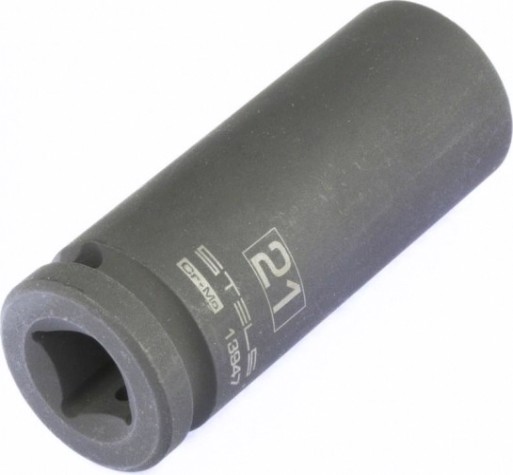 Ударная головка шестигранная с посадкой 1/2" STELS 13947 21 мм глубокая